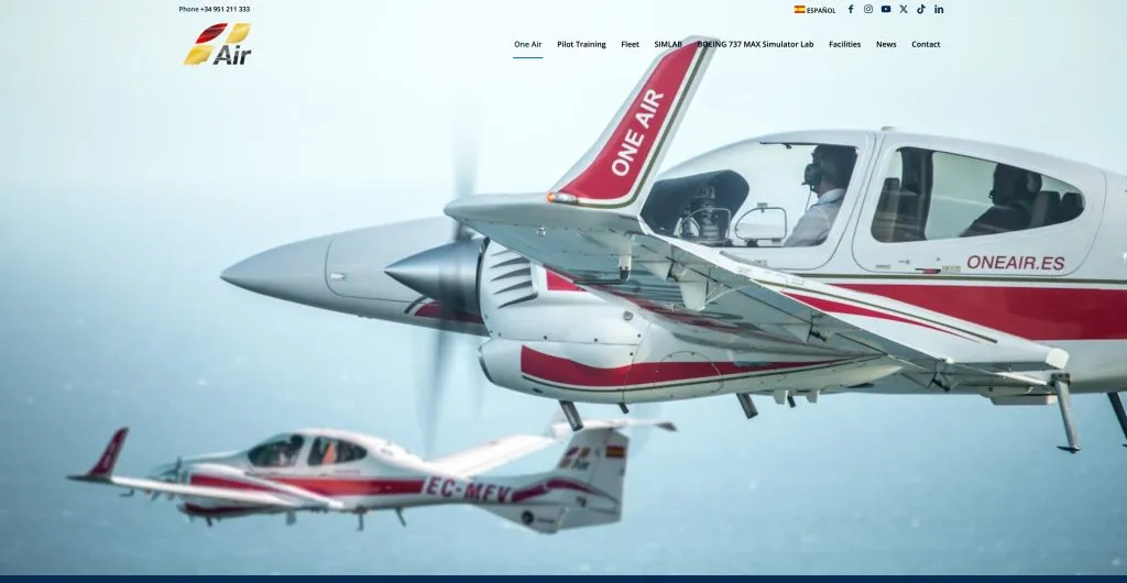 grupo one air aviation flight training spain easa centre ato190